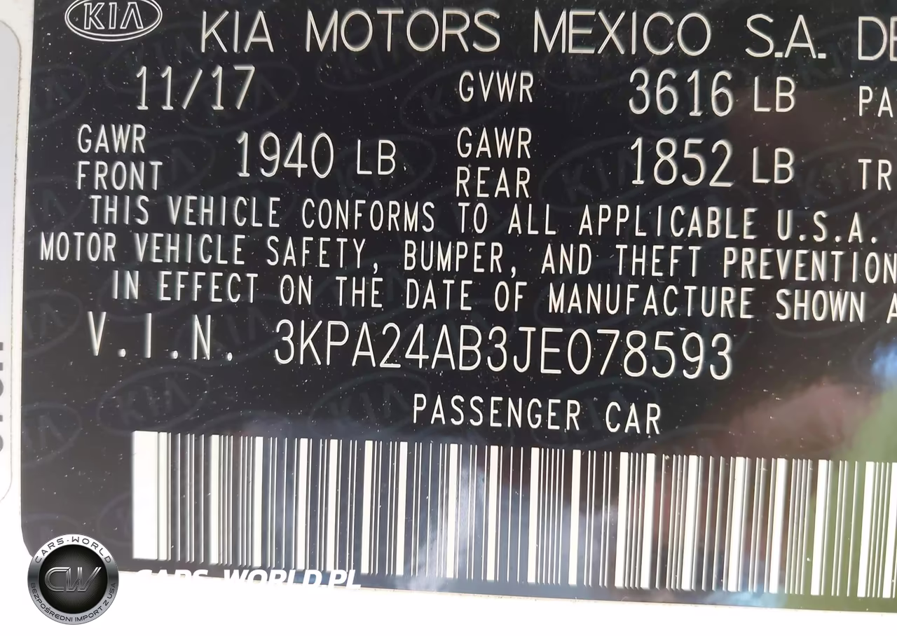 2018 Kia Rio Lx VIN:3KPA24AB3JE078593 - 9
