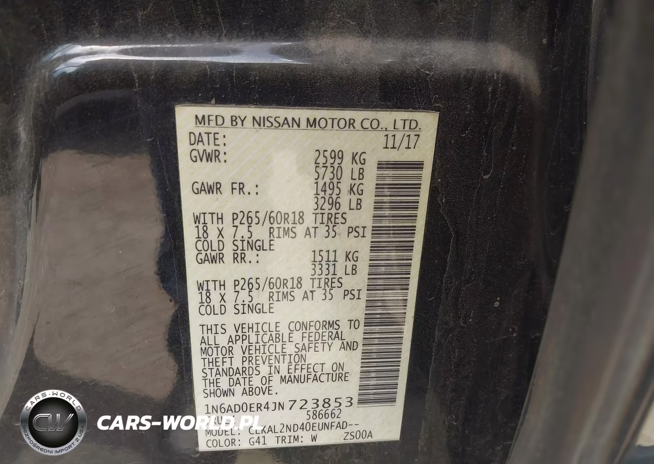 2018 Nissan Frontier Sv VIN:1N6AD0ER4JN723853 - 9