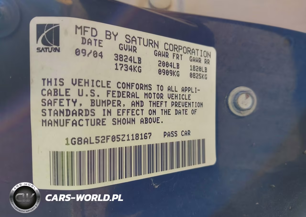 2005 Saturn Ion 3 VIN:1G8AL52F05Z118167 - 9