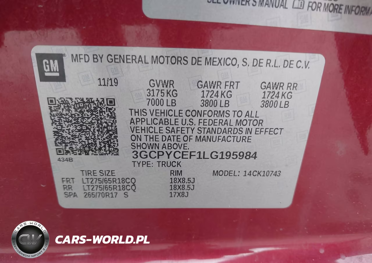 2020 Chevrolet Silverado 1500 4Wd Standard Bed Custom Trail Boss VIN:3GCPYCEF1LG195984 - 9