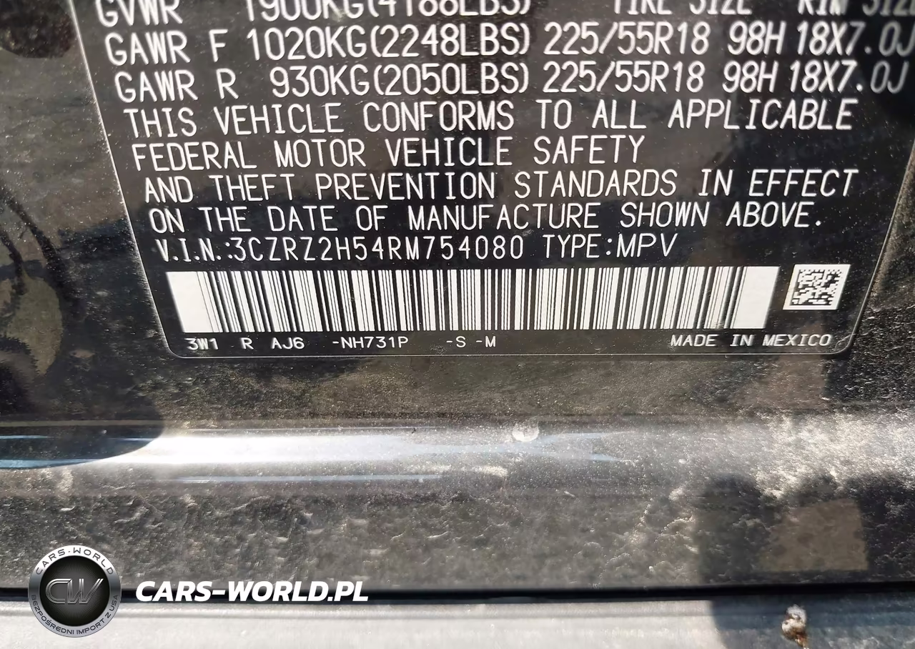 2024 Honda Hr-V Awd Sport-Awd Sport W-O Bsi VIN:3CZRZ2H54RM754080 - 9