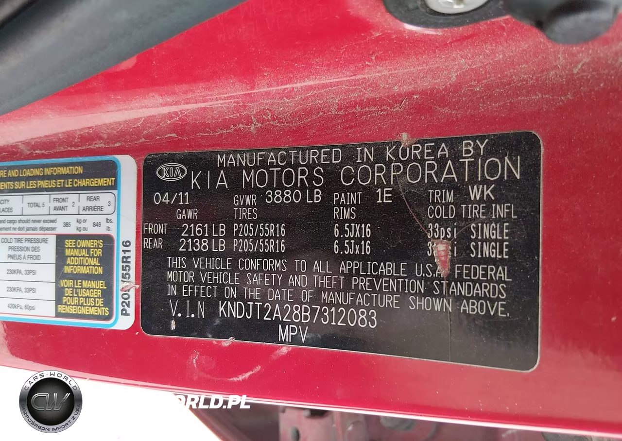 2011 Kia Soul + VIN:KNDJT2A28B7312083 - 9