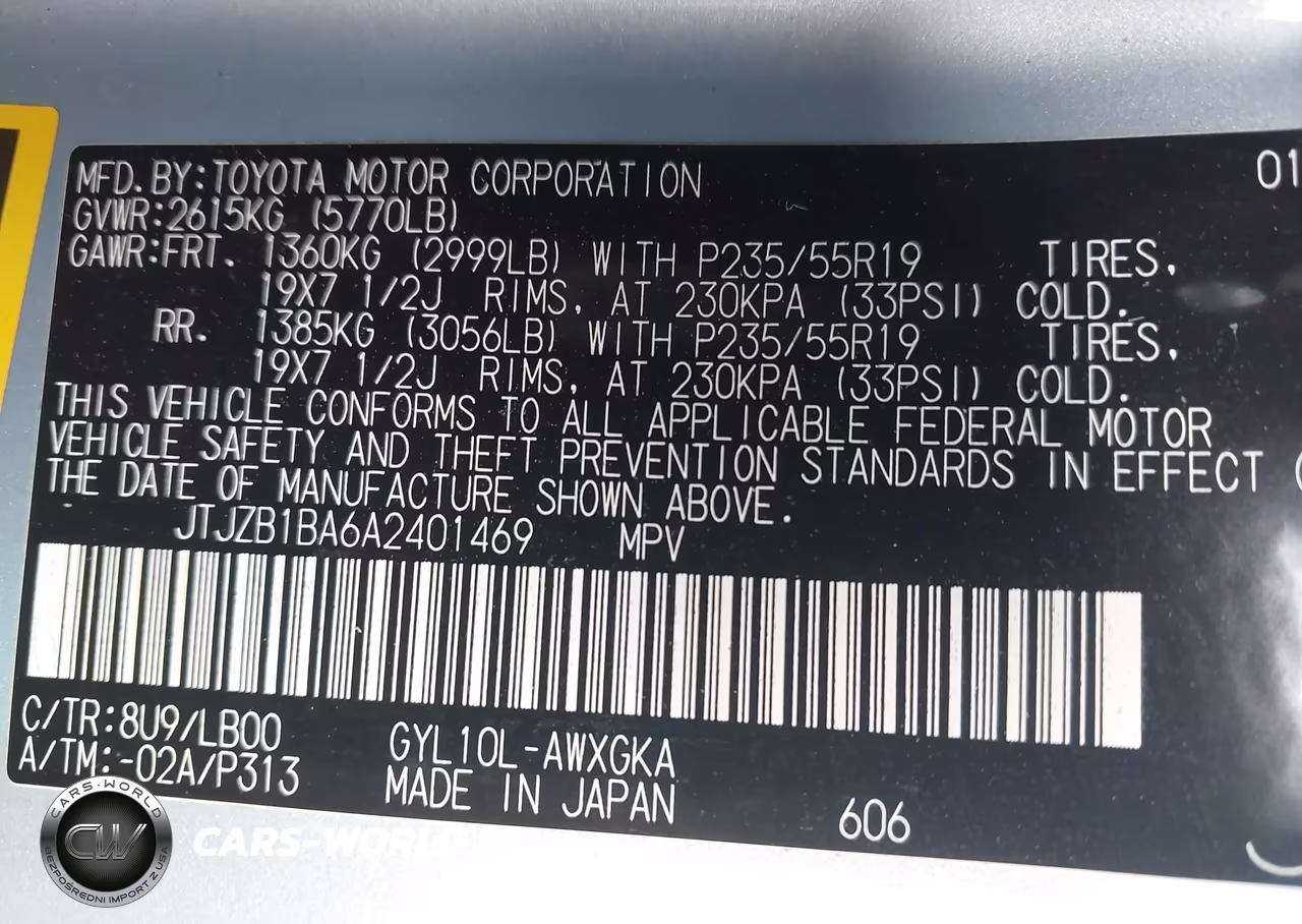 2010 Lexus Rx 450H VIN:JTJZB1BA6A2401469 - 9