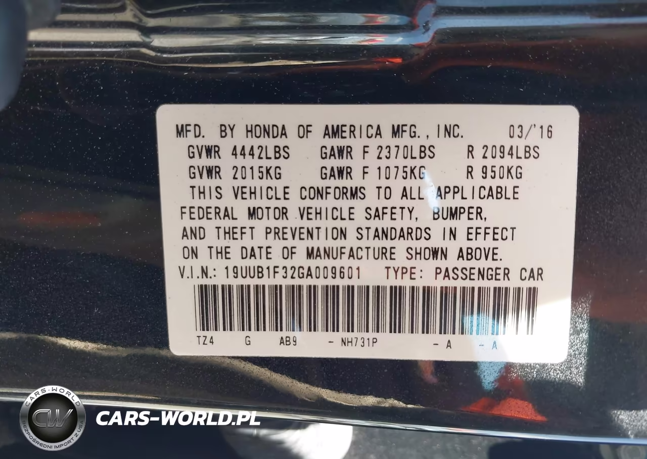 2016 Acura Tlx VIN:19UUB1F32GA009601 - 9