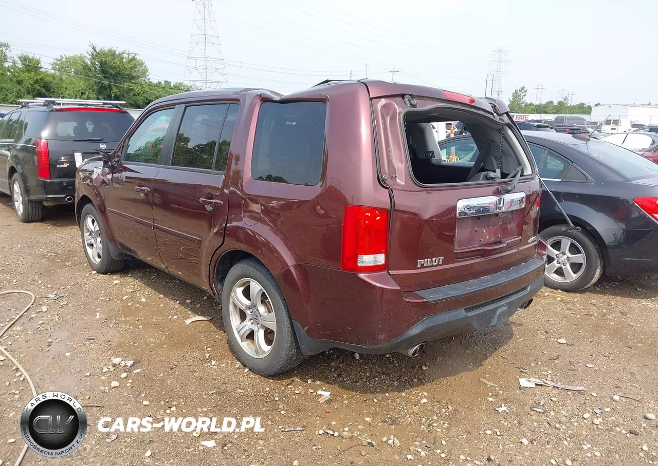 2014 Honda Pilot Ex-L VIN:5FNYF4H5XEB025702 - 3