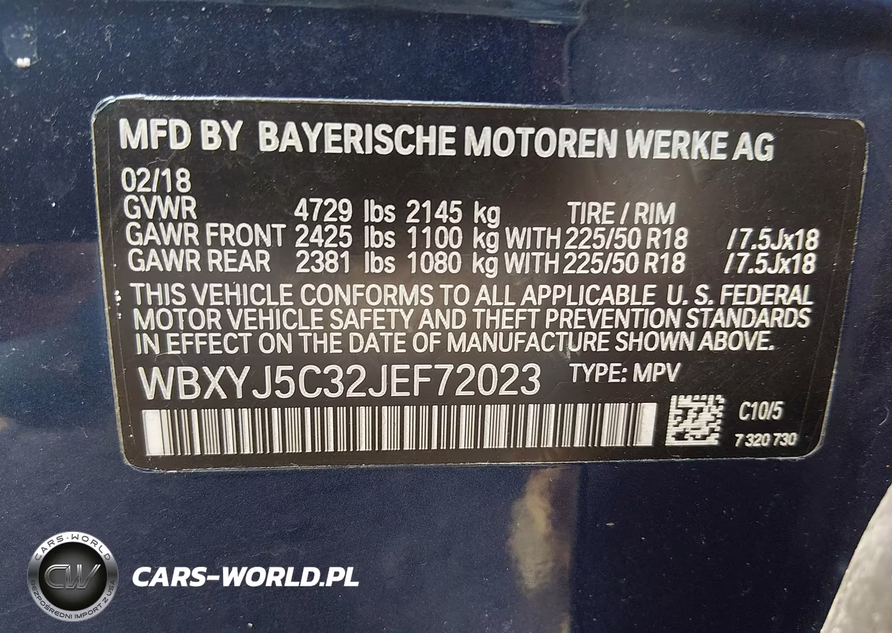 2018 BMW X2 xDrive28I VIN:WBXYJ5C32JEF72023 - 9