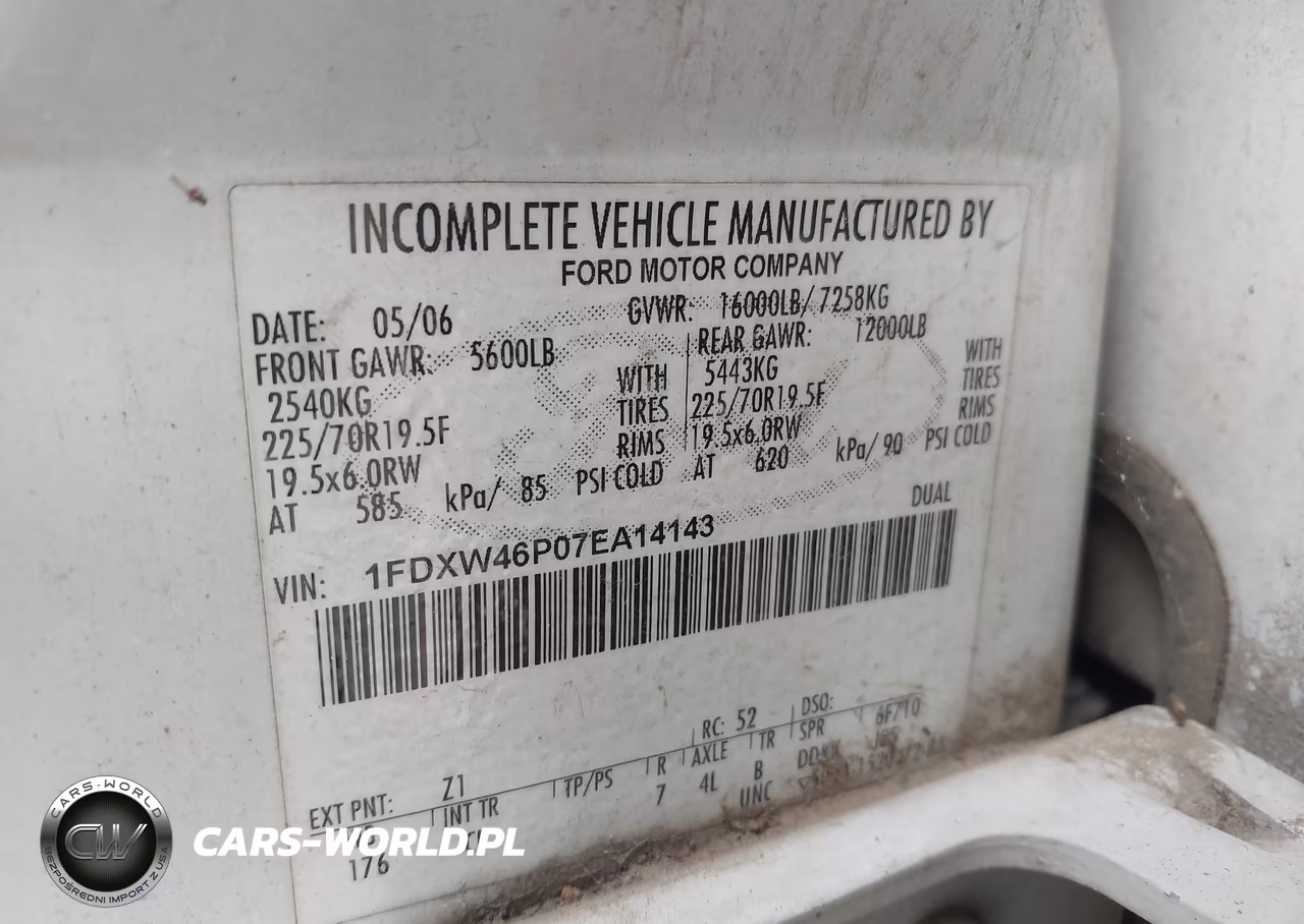 2007 Ford F-450 Chassis VIN:1FDXW46P07EA14143 - 8