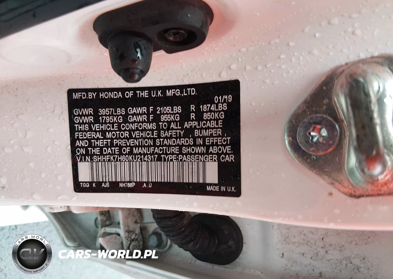 2019 Honda Civic Ex VIN:SHHFK7H60KU214317 - 9