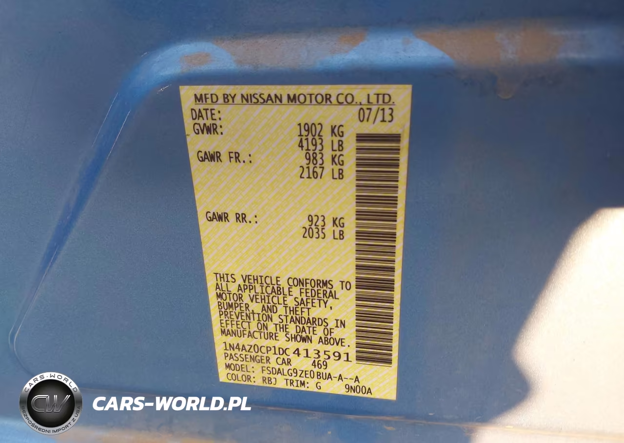 2013 Nissan Leaf Sl VIN:1N4AZ0CP1DC413591 - 9