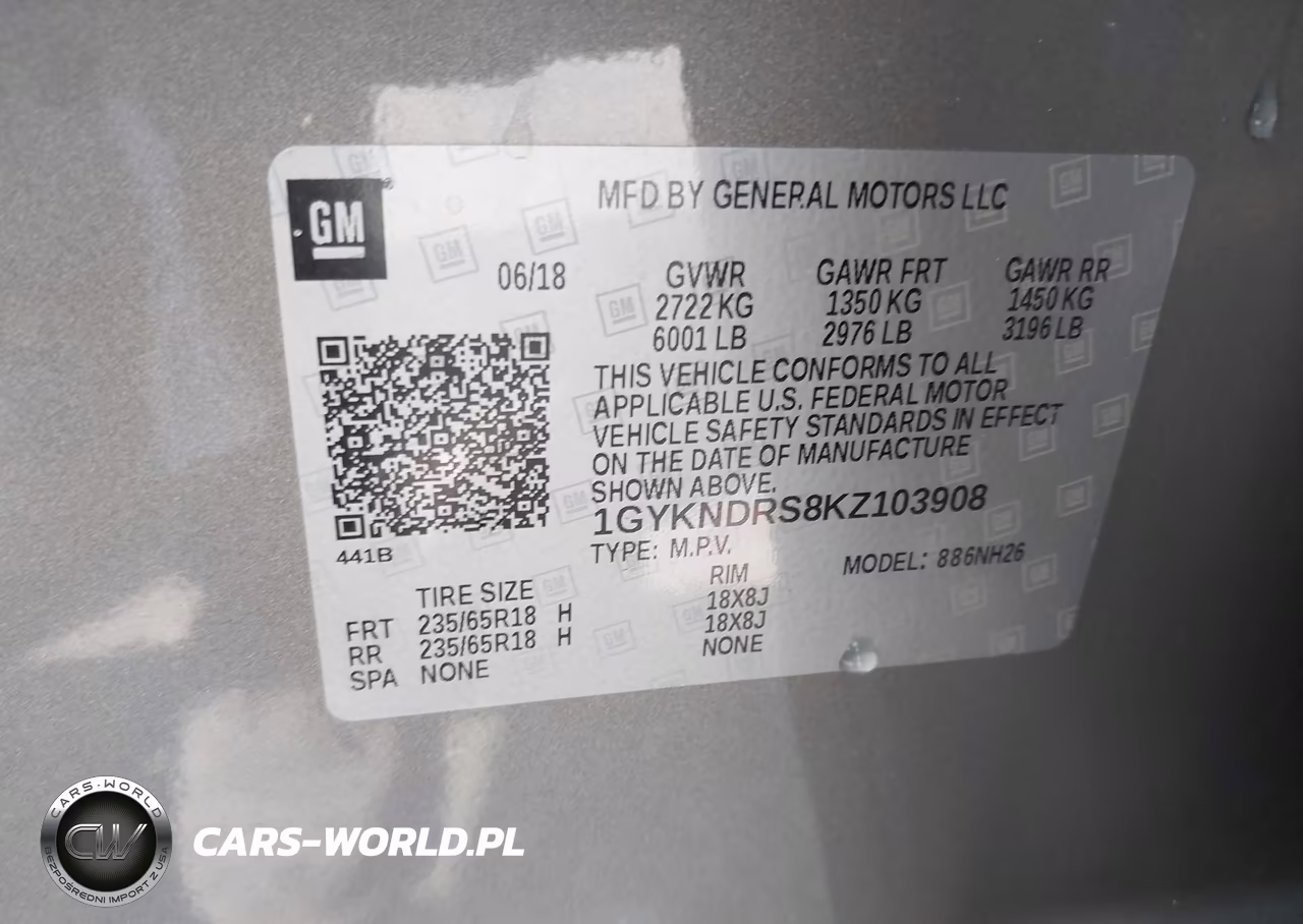 2019 Cadillac Xt5 Luxury VIN:1GYKNDRS8KZ103908 - 9