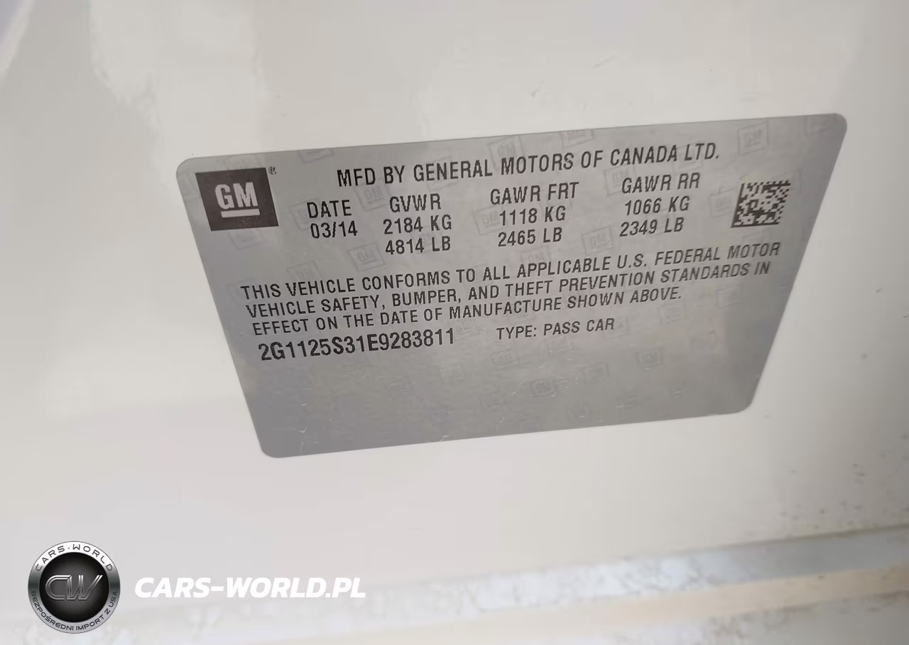 2014 Chevrolet Impala 2Lt VIN:2G1125S31E9283811 - 9
