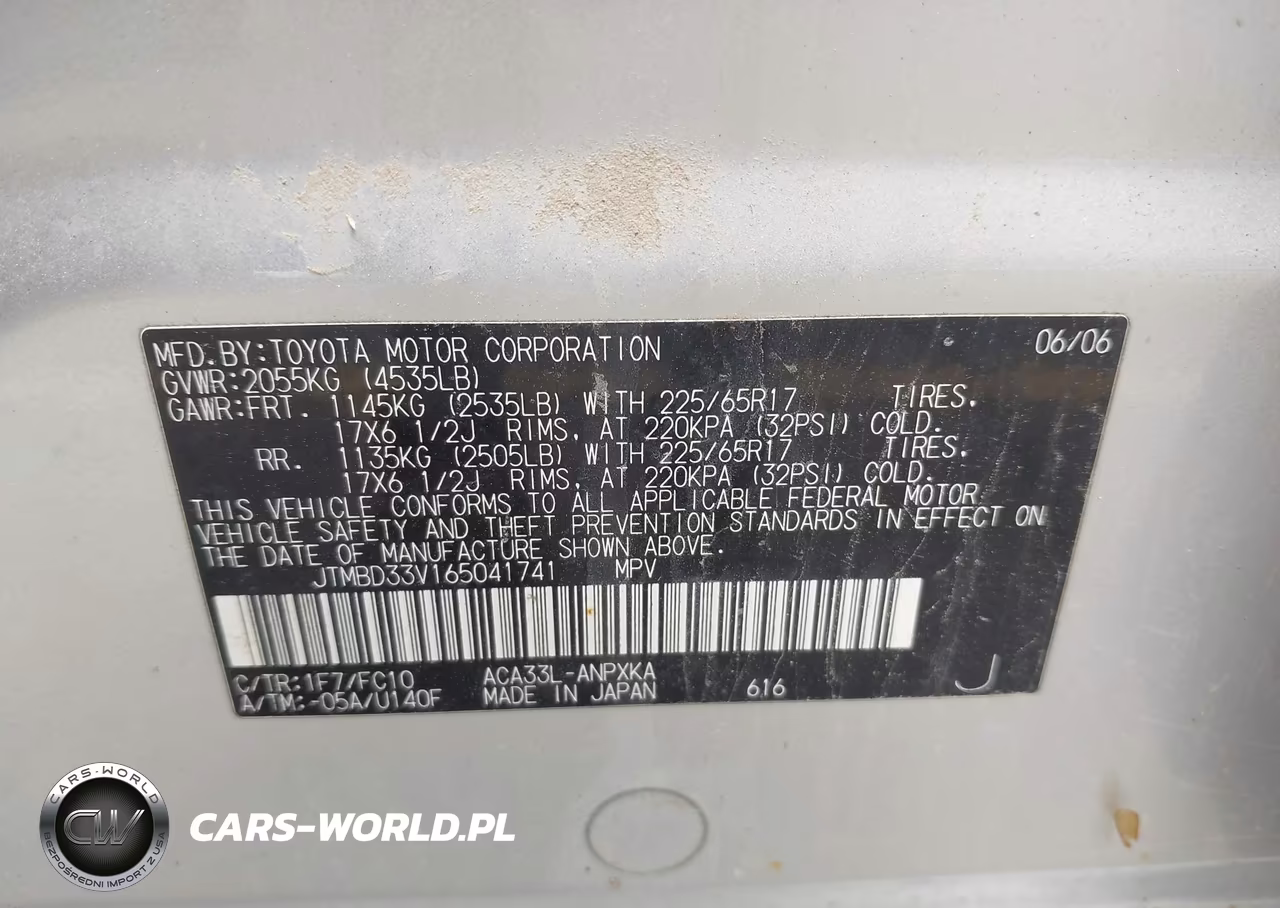 2006 Toyota Rav4 VIN:JTMBD33V165041741 - 9