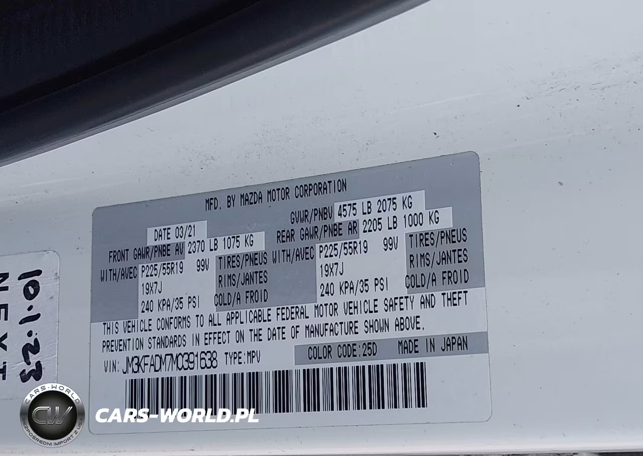 2021 Mazda Cx-5 Grand Touring VIN:JM3KFADM7M0391638 - 9