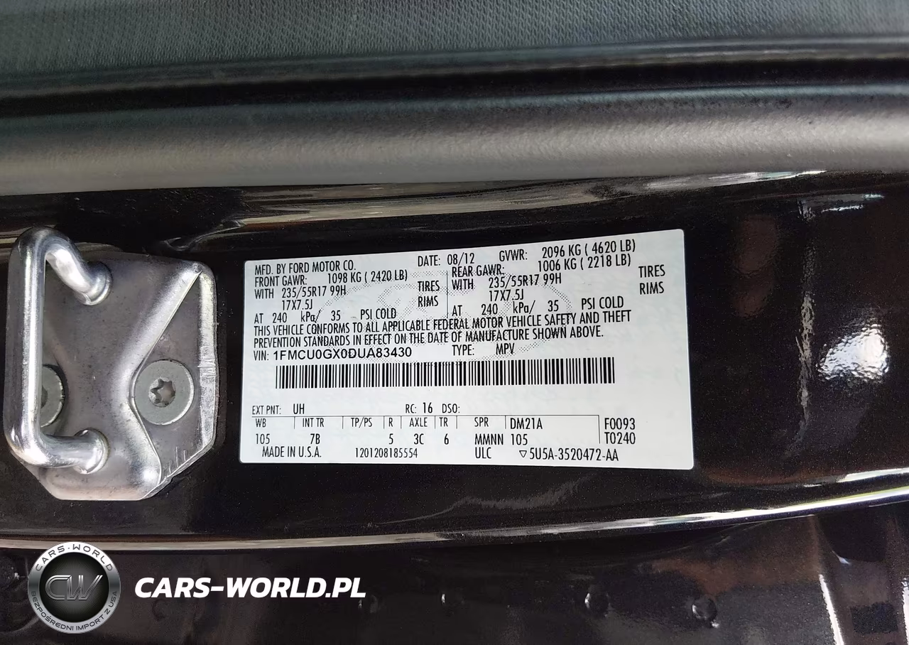 2013 Ford Escape Se VIN:1FMCU0GX0DUA83430 - 9