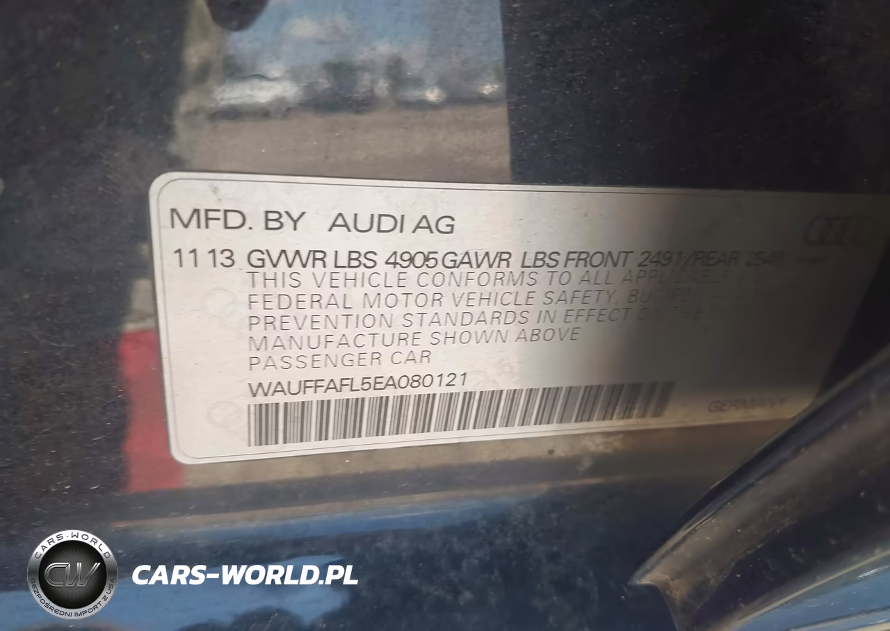 2014 Audi A4 2.0T Premium VIN:WAUFFAFL5EA080121 - 9