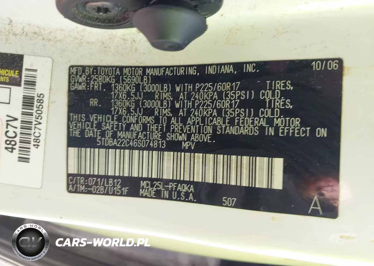 2006 Toyota Sienna Xle Limited VIN:5TDBA22C46S074813 - 9