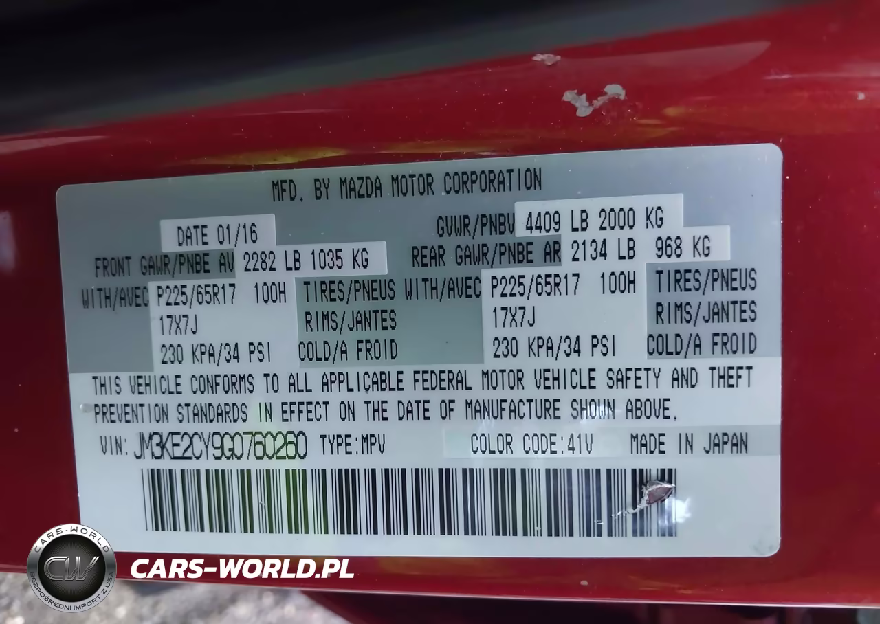 2016 Mazda Cx-5 Touring VIN:JM3KE2CY9G0760260 - 9