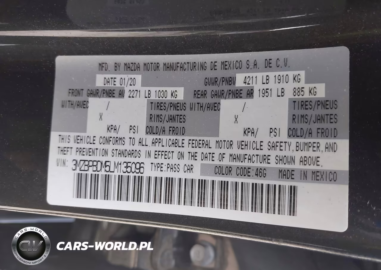2020 Mazda Mazda3 Preferred Package VIN:3MZBPBDM5LM135096 - 9