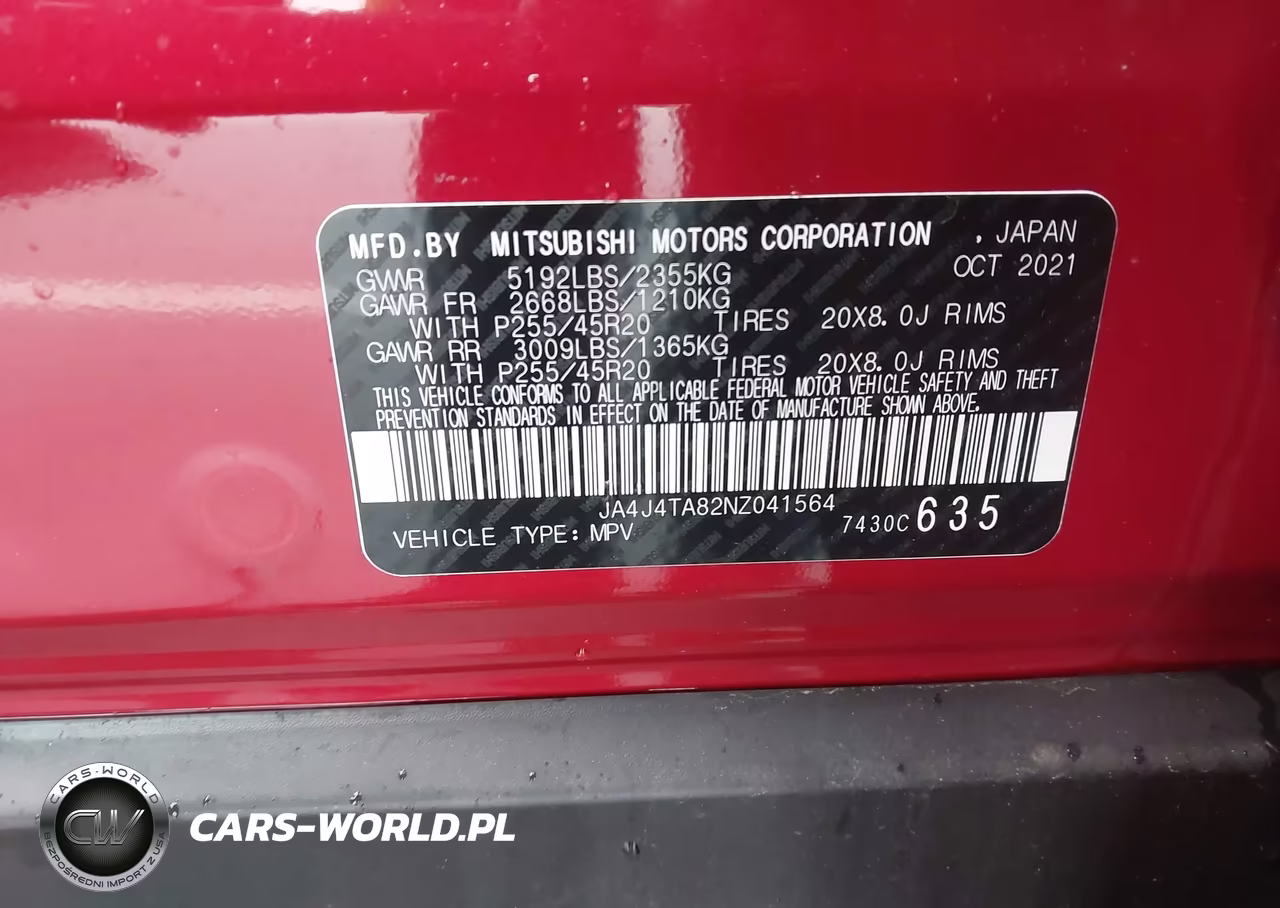 2022 Mitsubishi Outlander Es 2.5 S-Awc VIN:JA4J4TA82NZ041564 - 8