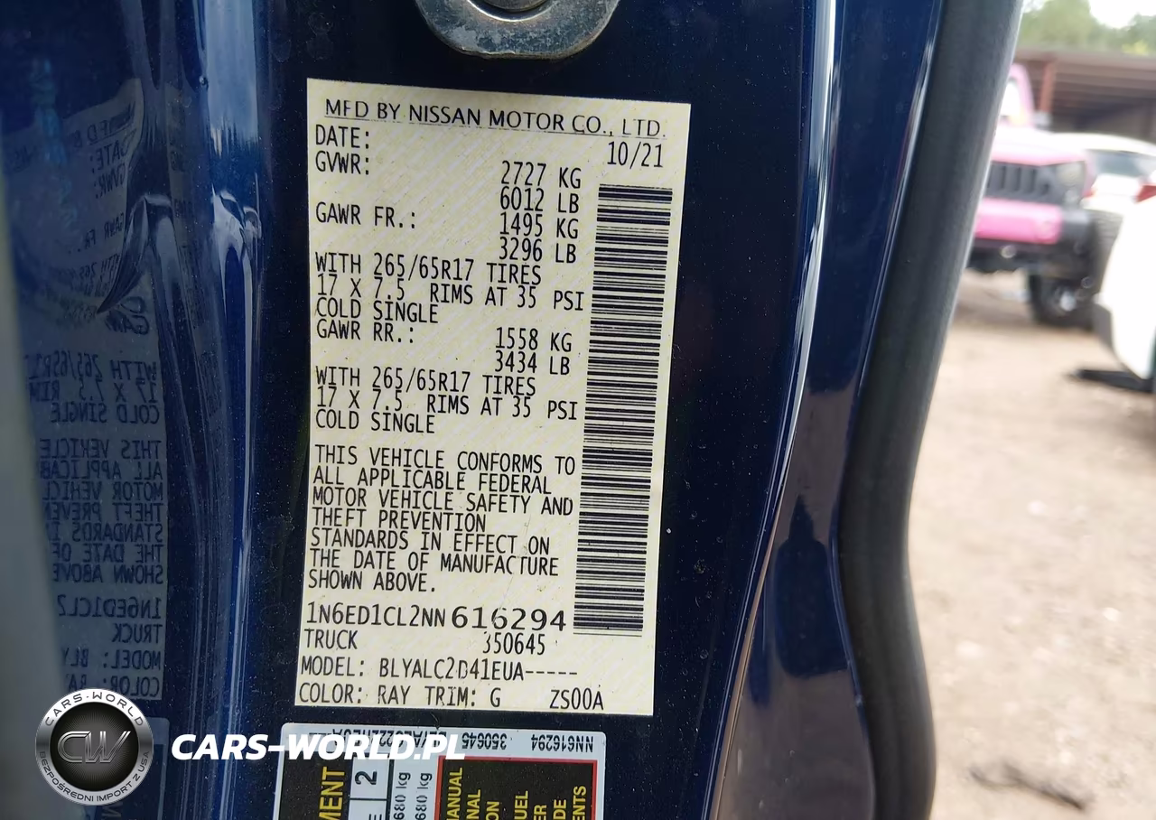 2022 Nissan Frontier King Cab Sv 4X2 VIN:1N6ED1CL2NN616294 - 9