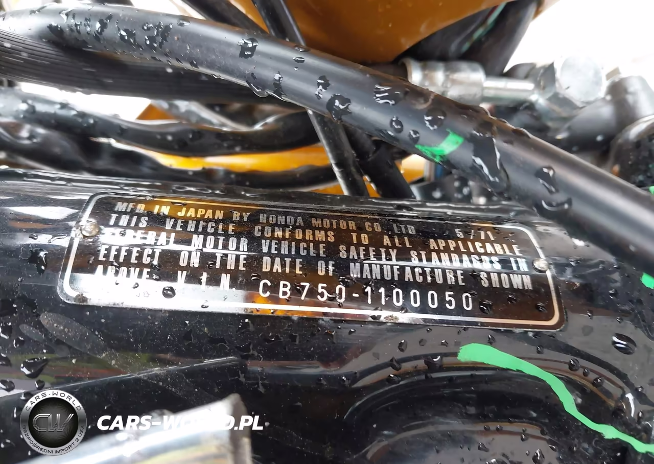 1971 Honda Cb750K VIN:00000CB7501100050 - 10