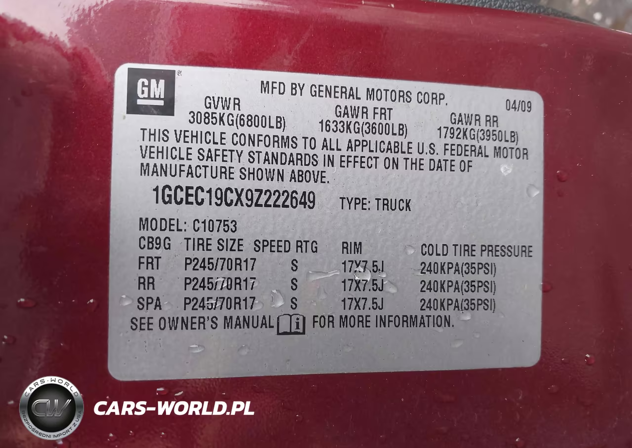 2009 Chevrolet Silverado 1500 Ls VIN:1GCEC19CX9Z222649 - 9