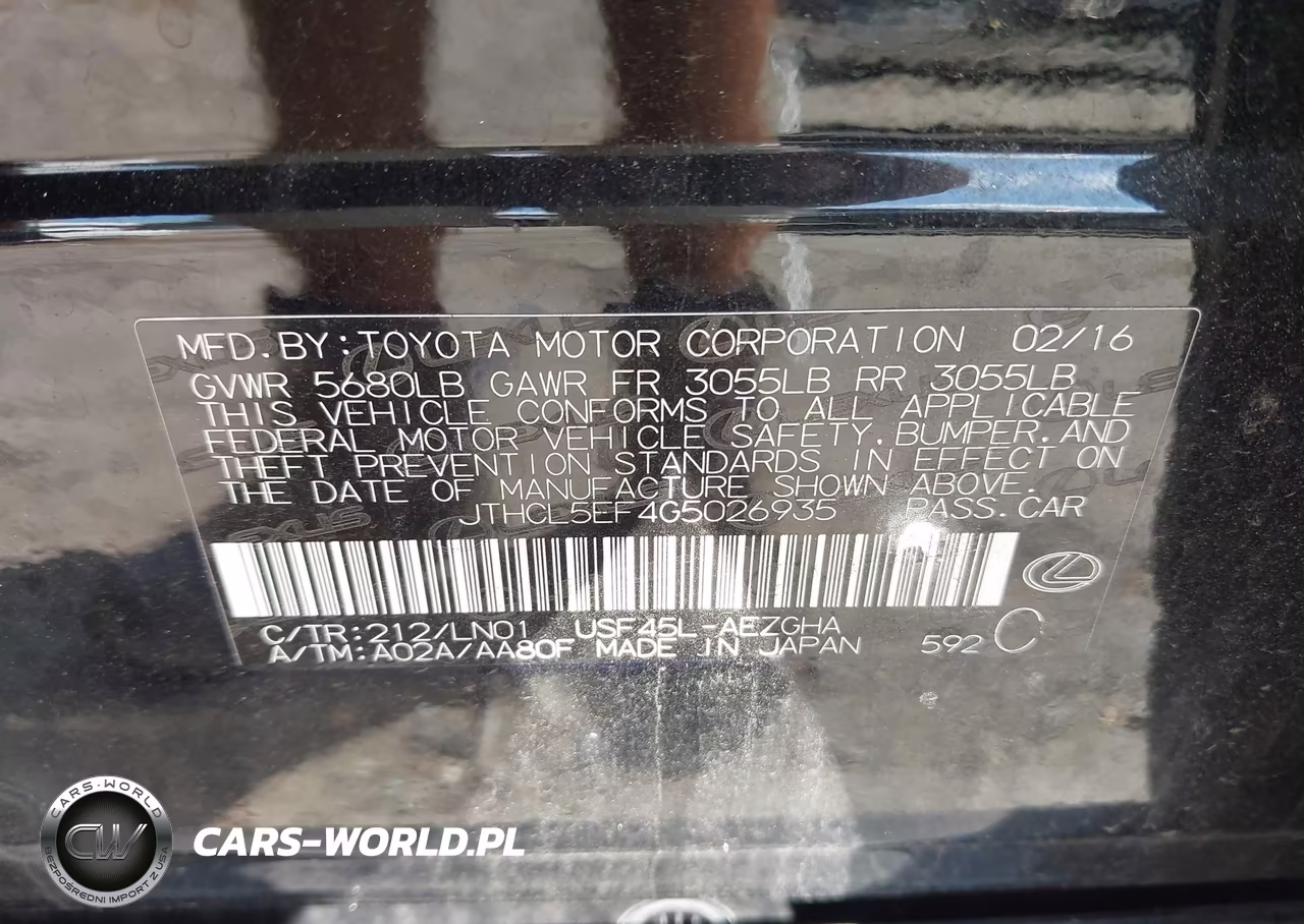 2016 Lexus Ls 460 VIN:JTHCL5EF4G5026935 - 9