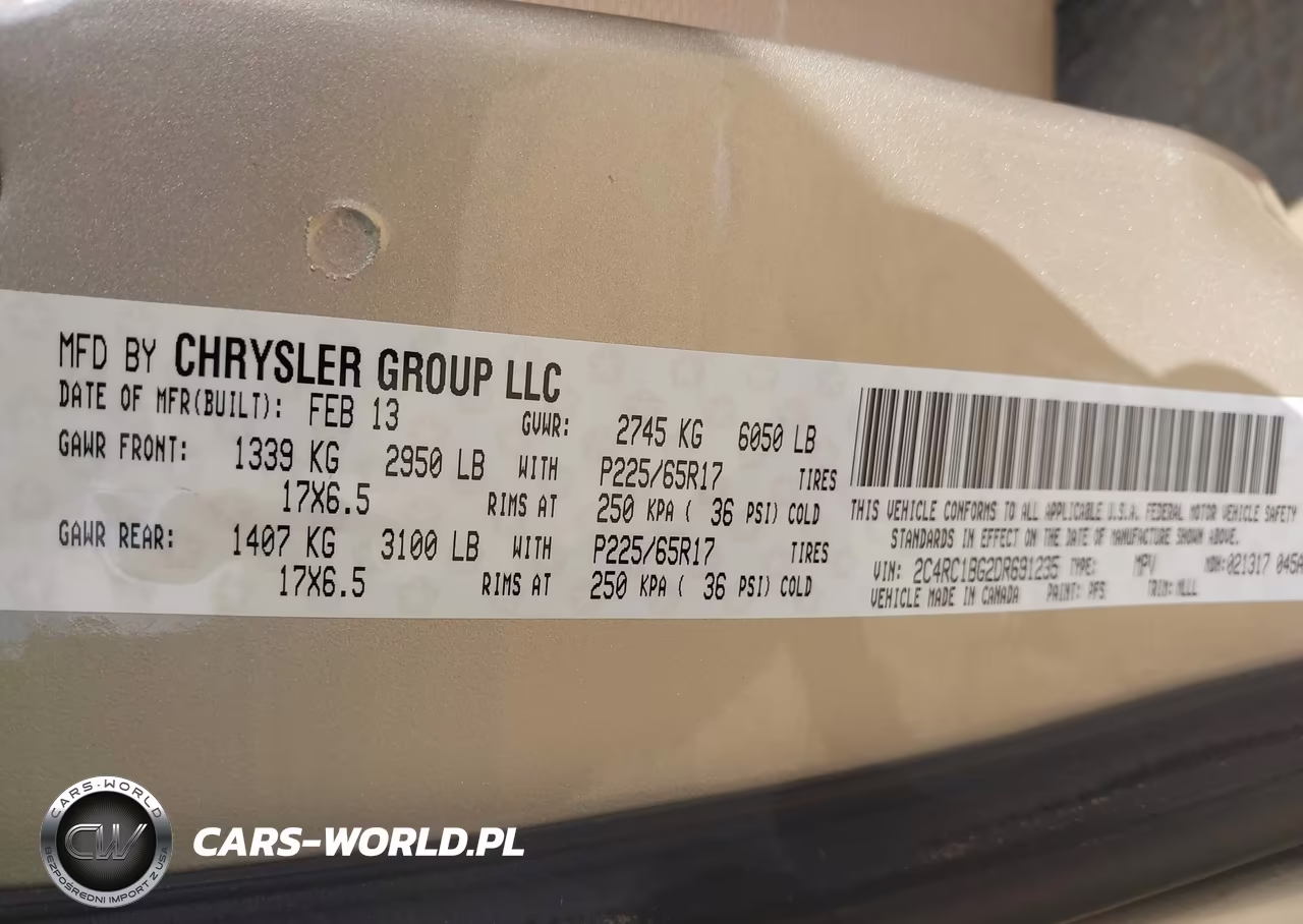 2013 Chrysler Town & Country Touring VIN:2C4RC1BG2DR691235 - 9
