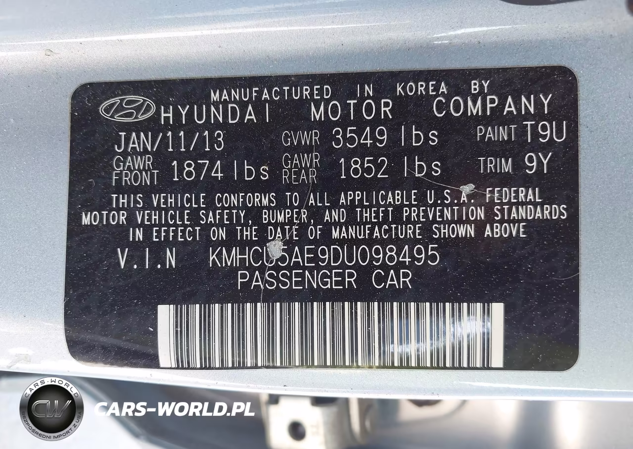2013 Hyundai Accent Se VIN:KMHCU5AE9DU098495 - 11