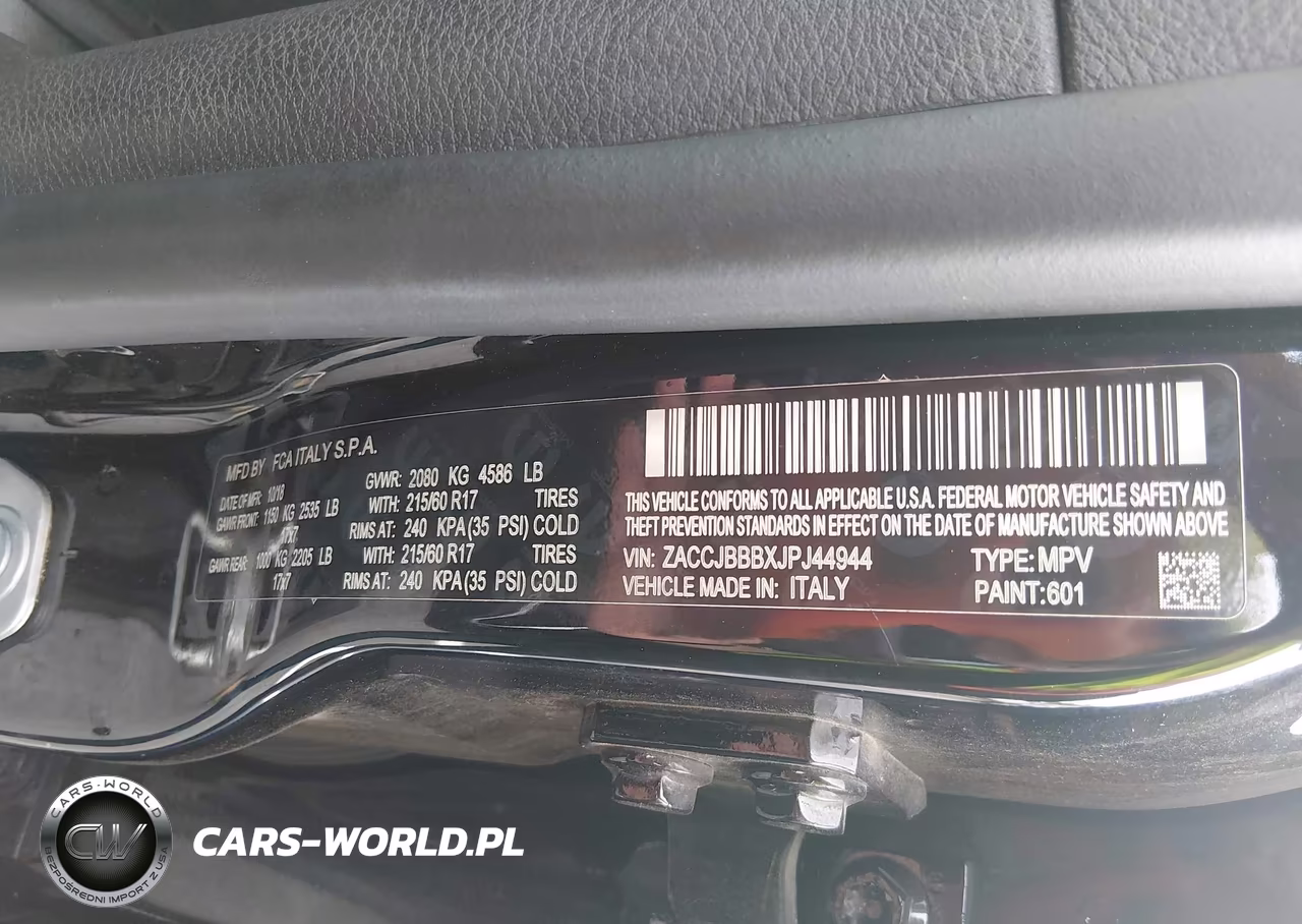 2018 Jeep Renegade Latitude 4X4 VIN:ZACCJBBBXJPJ44944 - 9