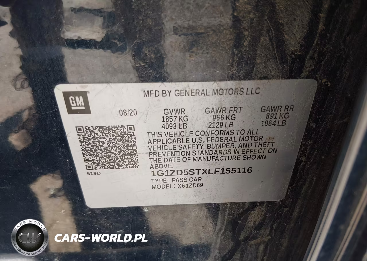 2020 Chevrolet Malibu Fwd Lt VIN:1G1ZD5STXLF155116 - 9