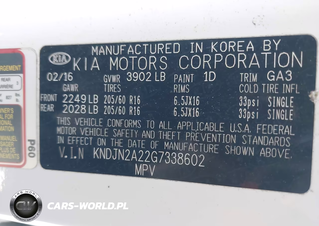 2016 Kia Soul VIN:KNDJN2A22G7338602 - 9