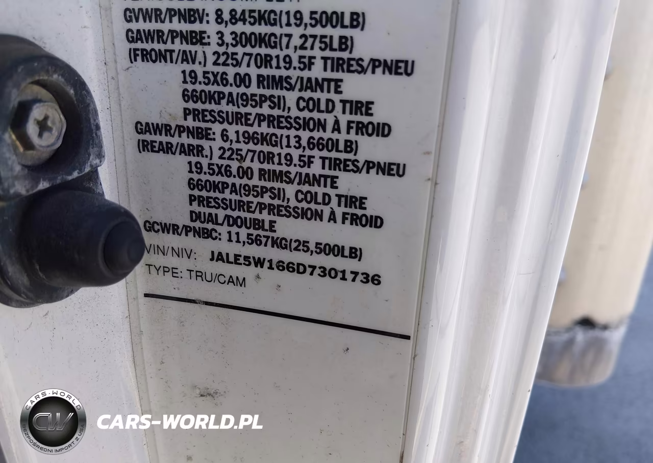 2013 Isuzu Dsl Reg VIN:JALE5W166D7301736 - 8