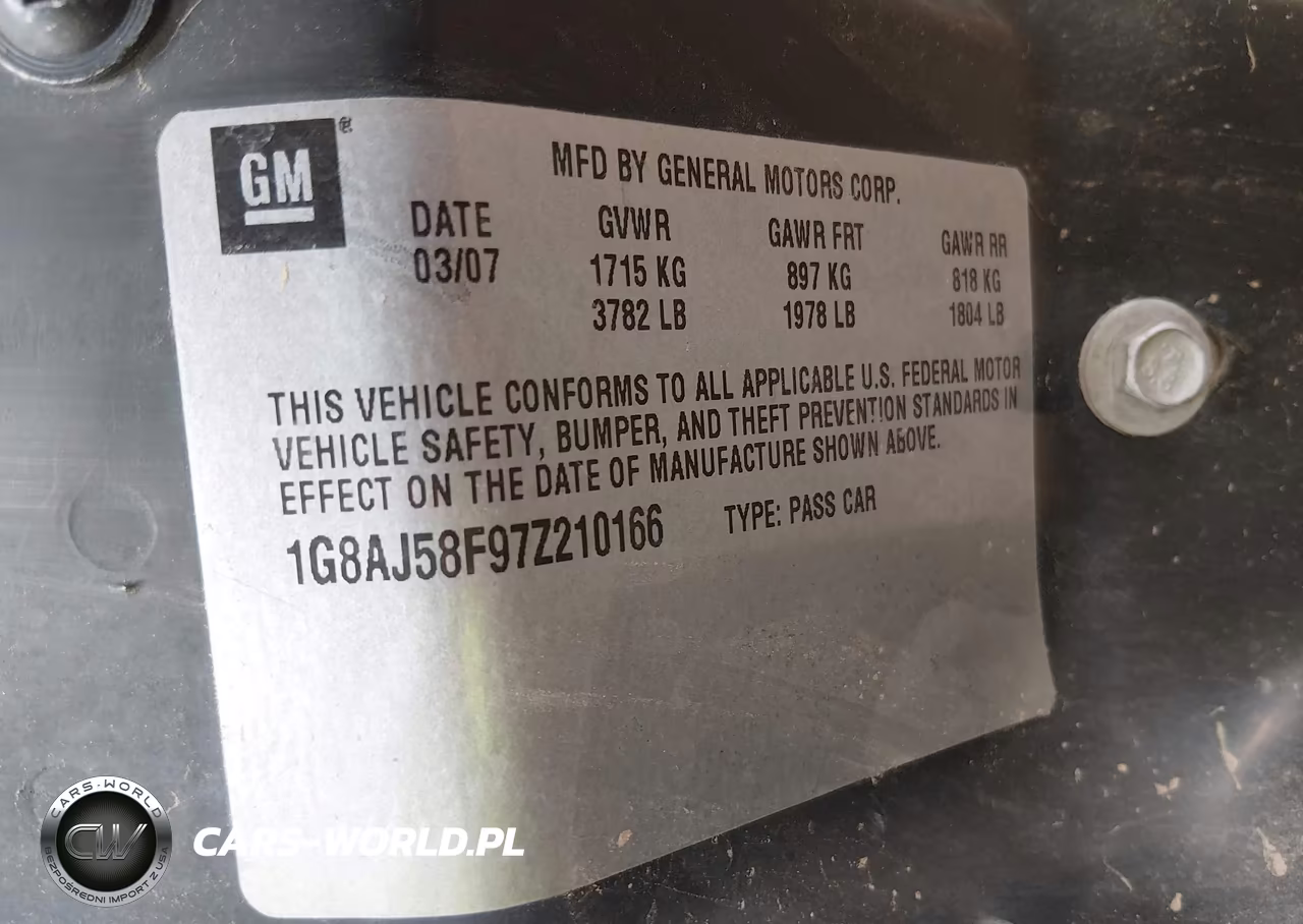 2007 Saturn Ion 2 VIN:1G8AJ58F97Z210166 - 9