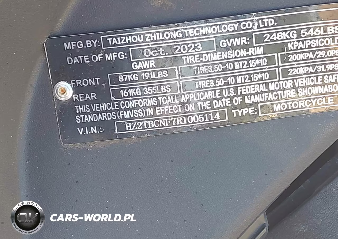 2024 Zhilong Fly Wing VIN:HZ2TBCNF7R1005114 - 10