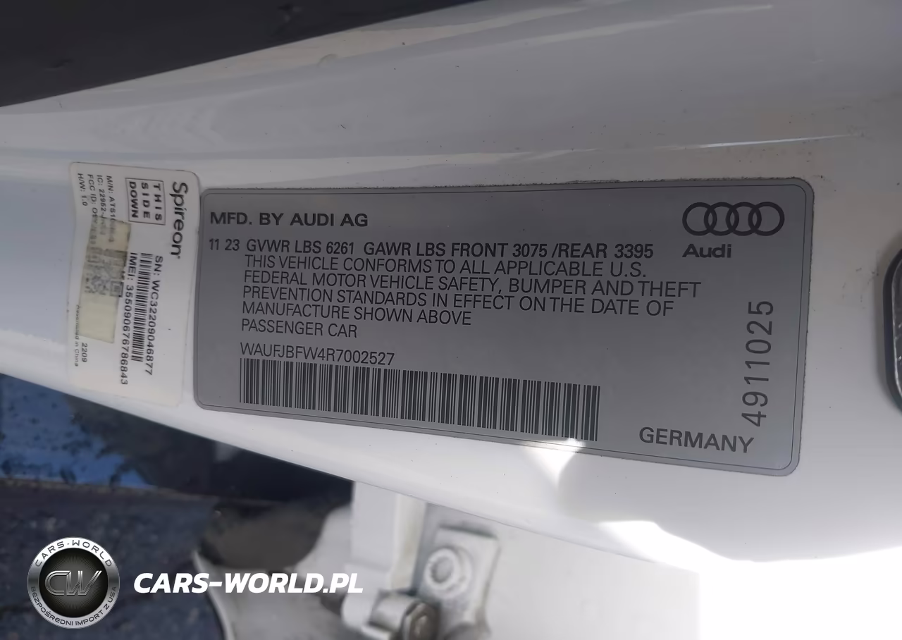 2024 Audi E-Tron Gt Premium Plus Quattro VIN:WAUFJBFW4R7002527 - 9