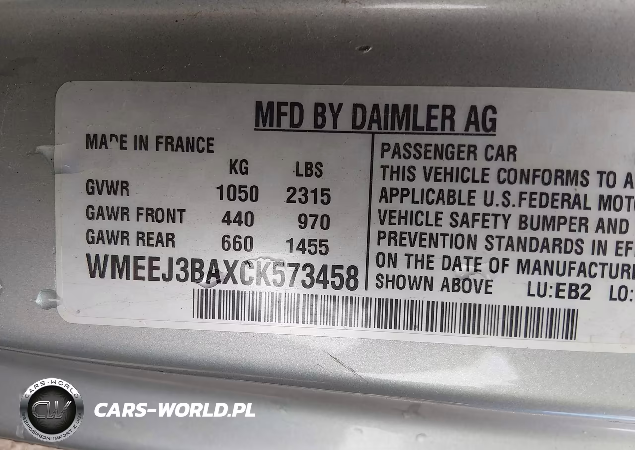 2012 Smart Fortwo Pure VIN:WMEEJ3BAXCK573458 - 9