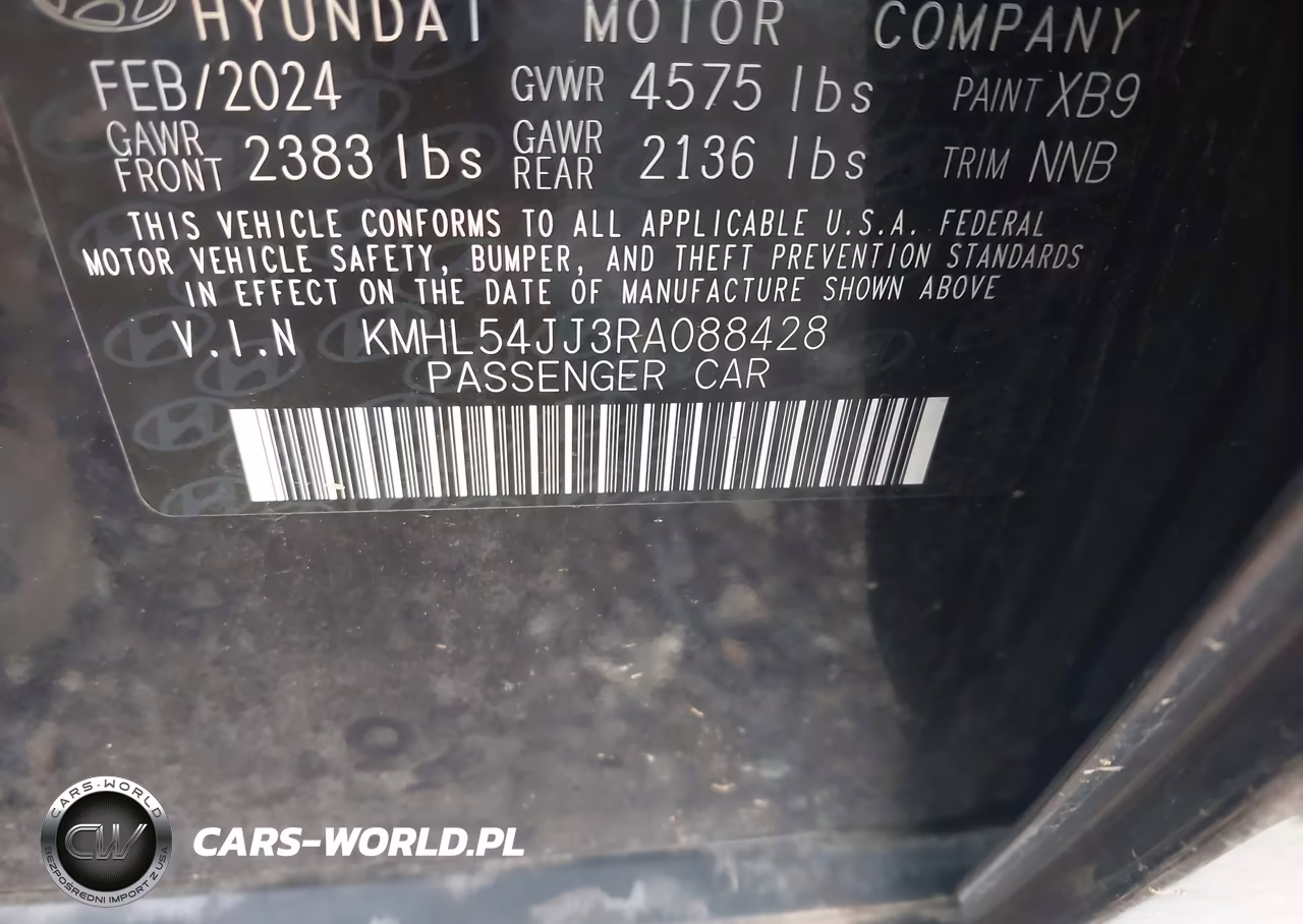 2024 Hyundai Sonata Hybrid Limited VIN:KMHL54JJ3RA088428 - 9