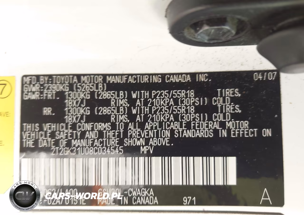 2008 Lexus Rx 350 VIN:2T2GK31U08C034545 - 9