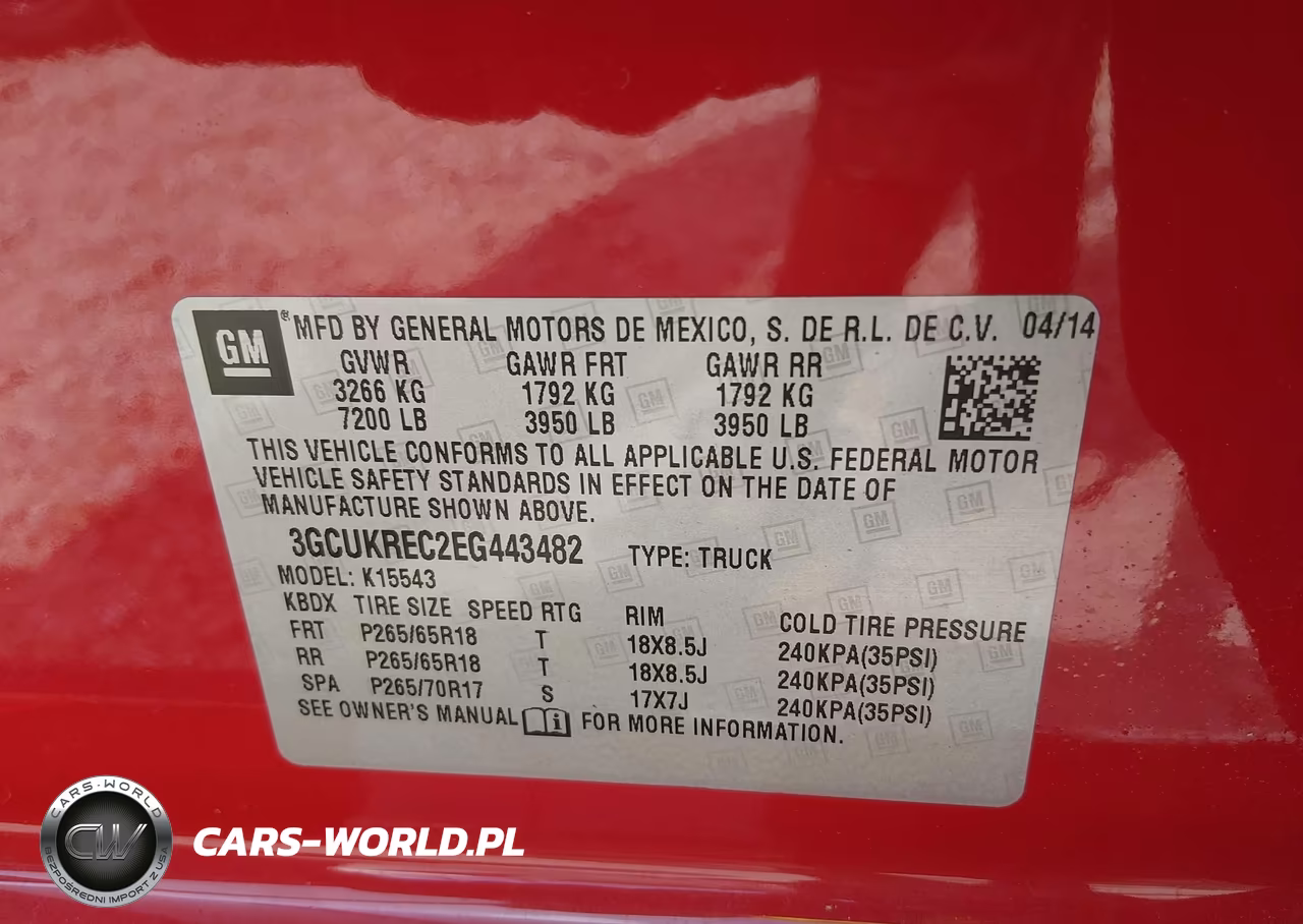 2014 Chevrolet Silverado 1500 Lt VIN:3GCUKREC2EG443482 - 9