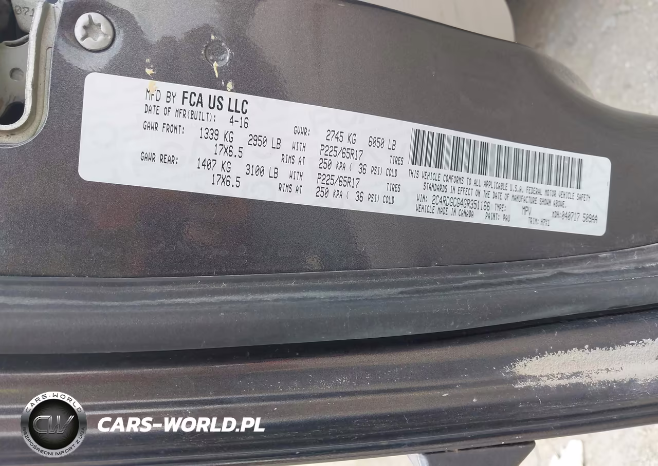 2016 Dodge Grand Caravan Sxt VIN:2C4RDGCG4GR351166 - 9