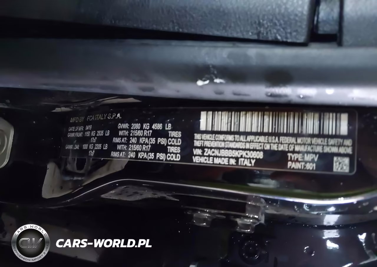2019 Jeep Renegade Latitude 4X4 VIN:ZACNJBBB5KPK30608 - 9