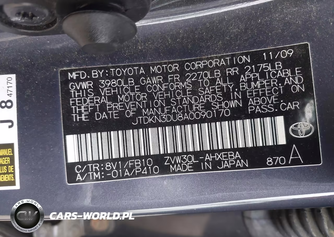 2010 Toyota Prius Iii VIN:JTDKN3DU8A0090170 - 9
