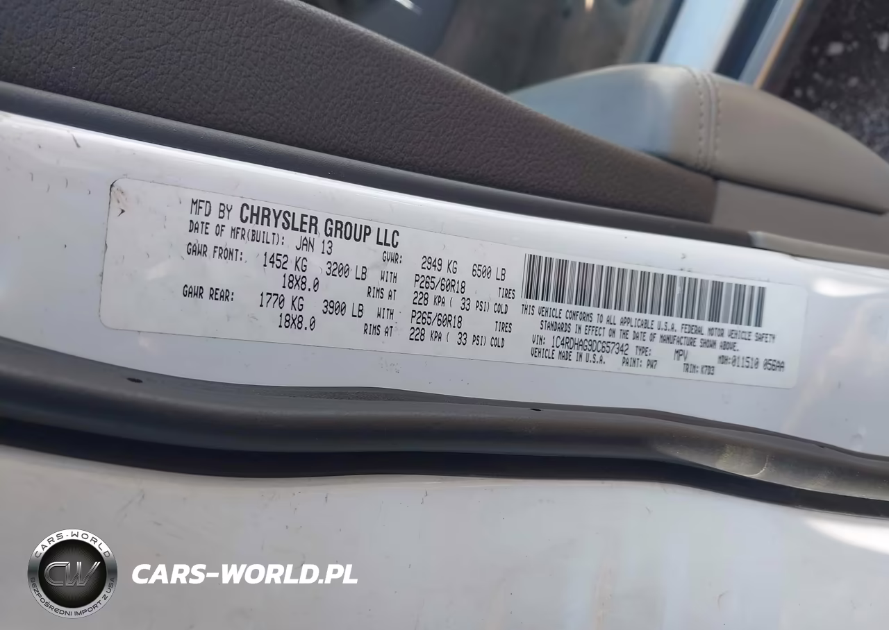 2013 Dodge Durango Sxt VIN:1C4RDHAG9DC657342 - 9