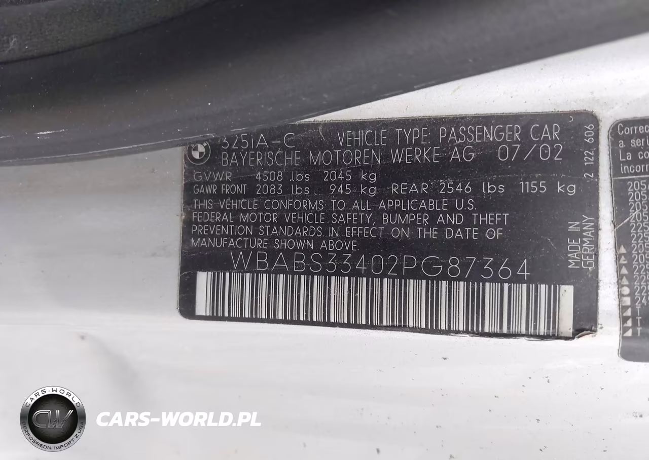 2002 BMW 325Ci VIN:WBABS33402PG87364 - 9