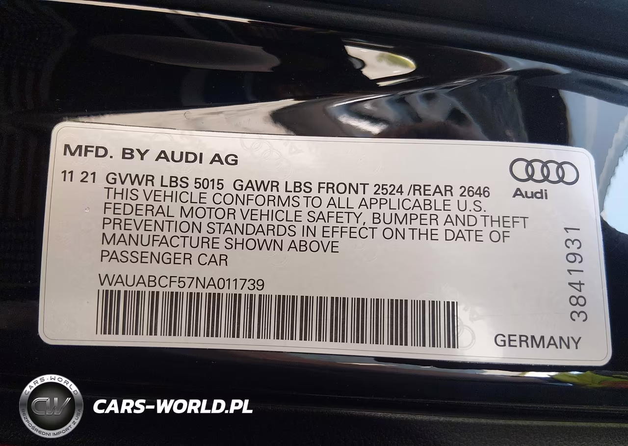 2022 Audi A5 Sportback Premium 40 Tfsi Quattro S Tronic VIN:WAUABCF57NA011739 - 9