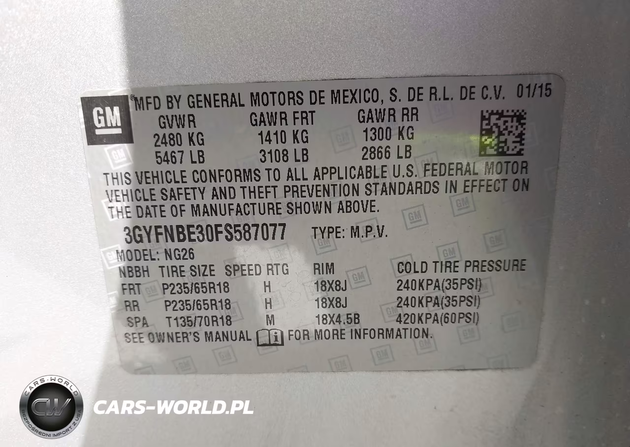2015 Cadillac Srx Luxury Collection VIN:3GYFNBE30FS587077 - 9