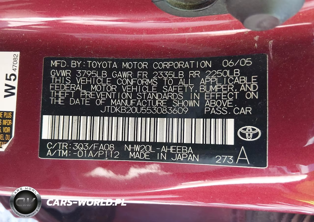 2005 Toyota Prius VIN:JTDKB20U553083609 - 9