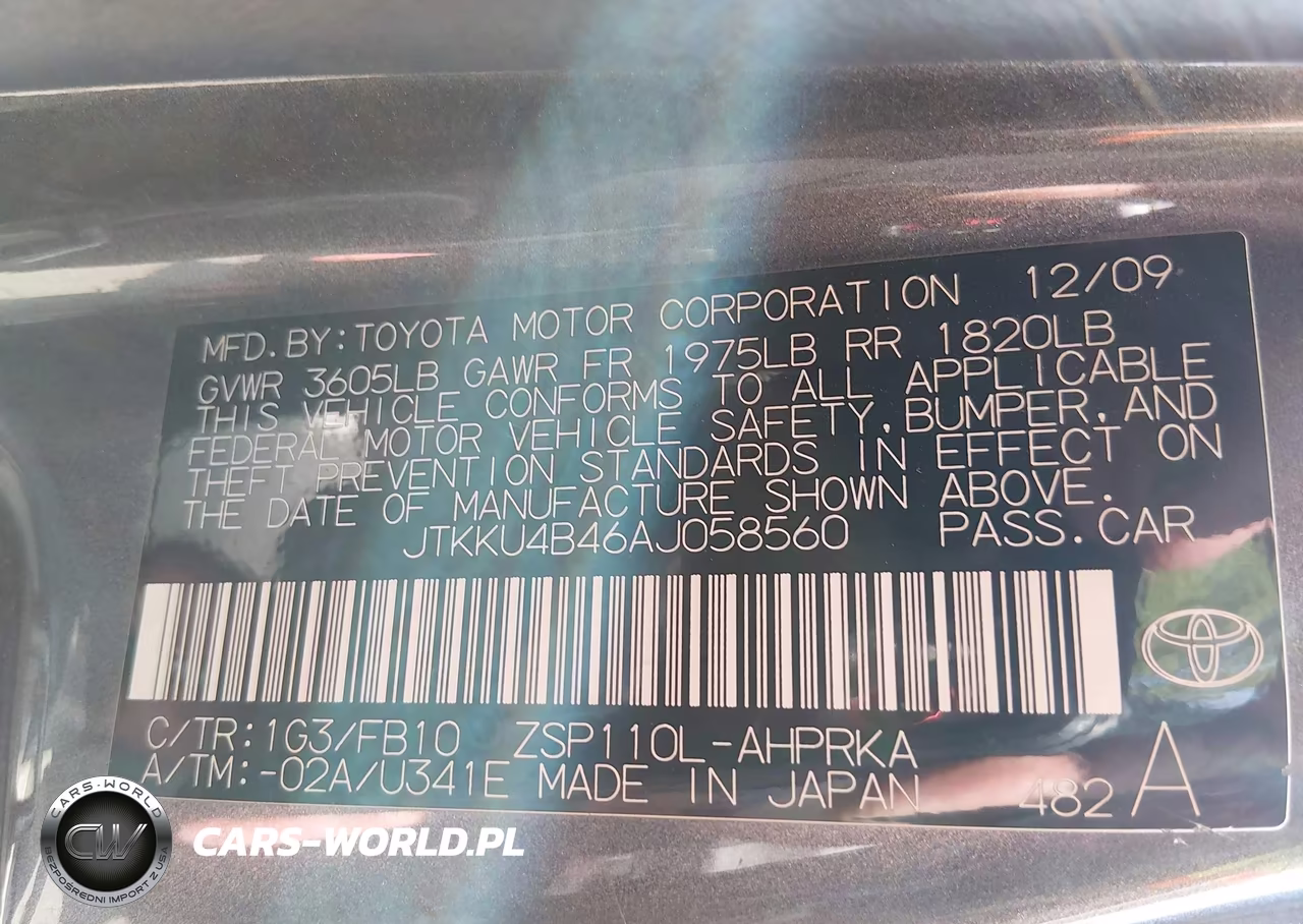 2010 Scion Xd VIN:JTKKU4B46AJ058560 - 9
