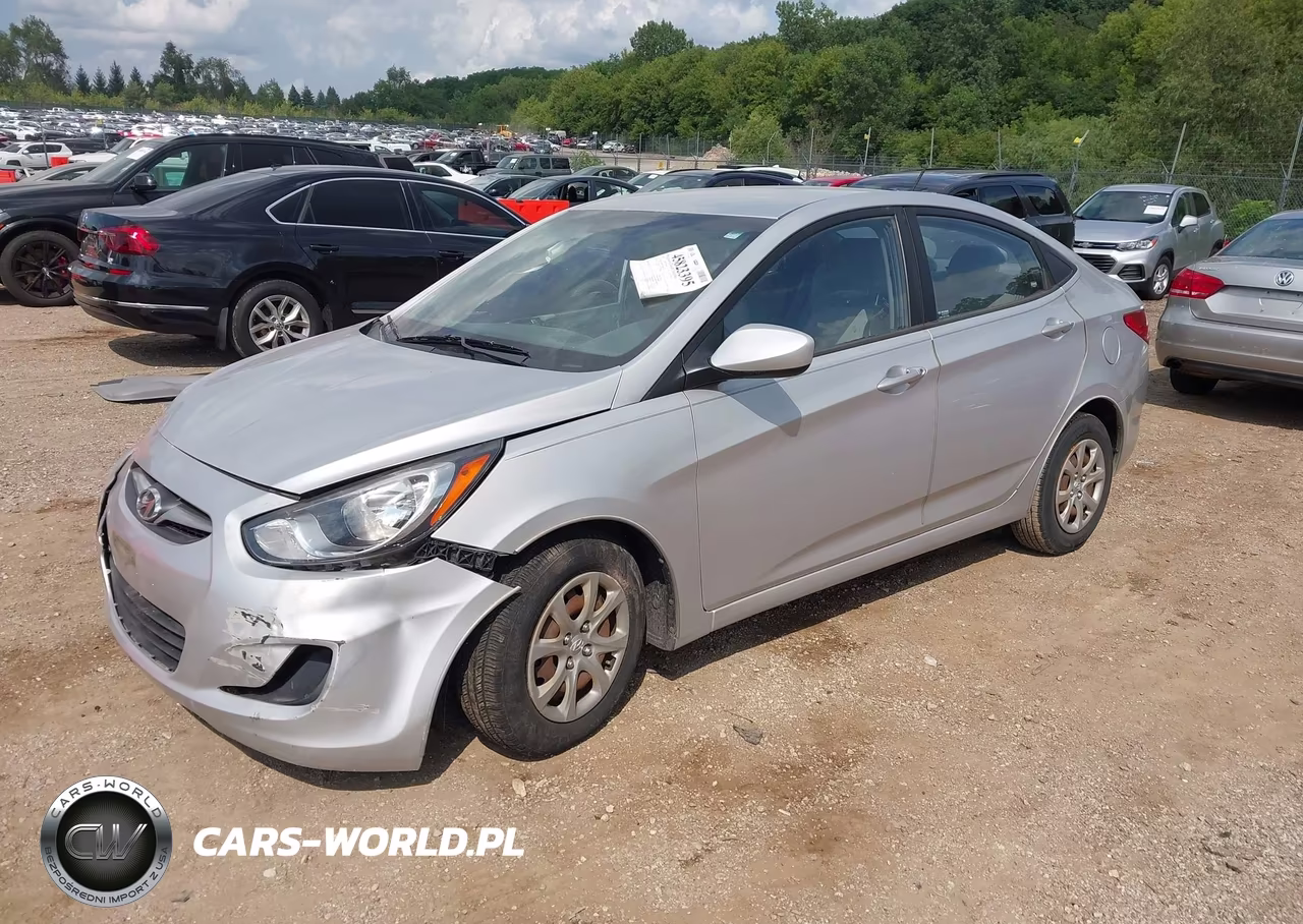 2012 Hyundai Accent Gls VIN:KMHCT4AE9CU244180 - 2